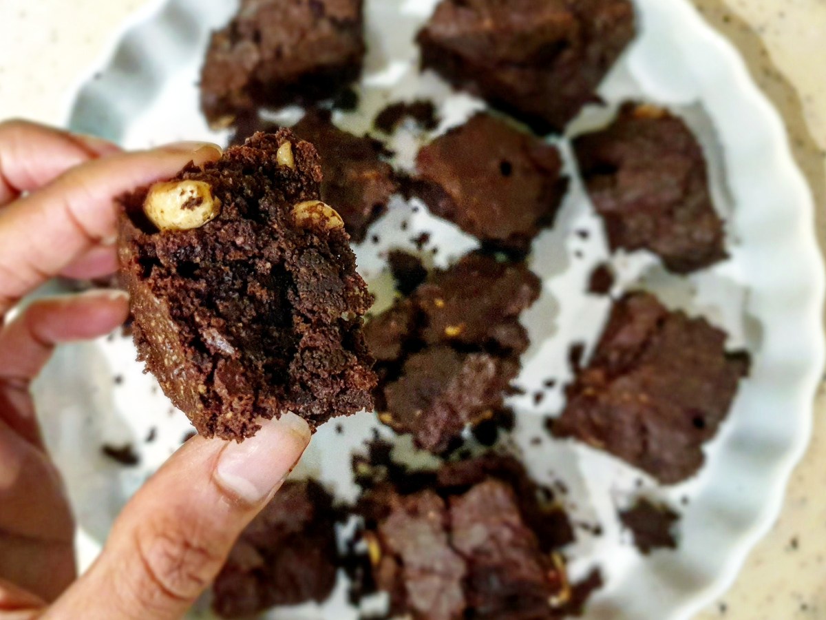 Dark Chocolate Nutty Vegan&nbsp;Brownies