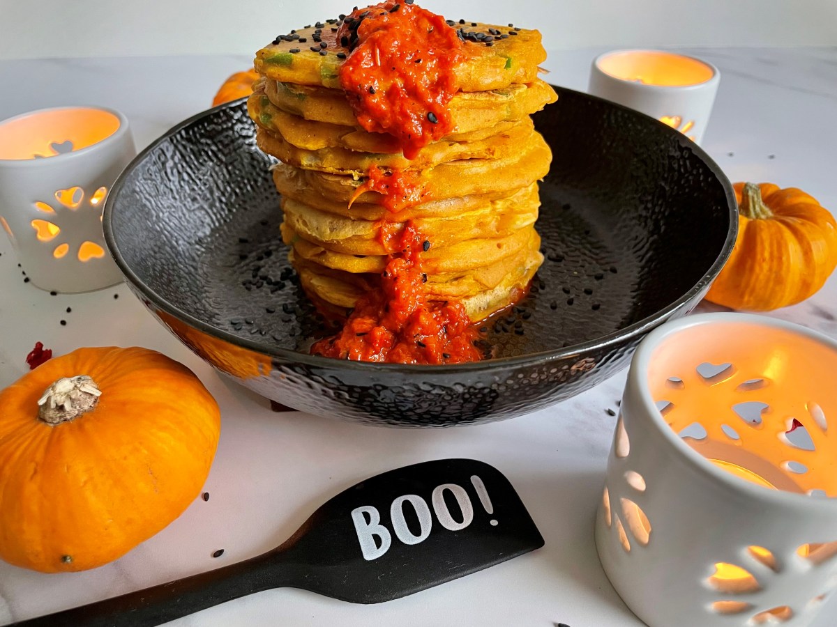 Halloween Masala Pancakes