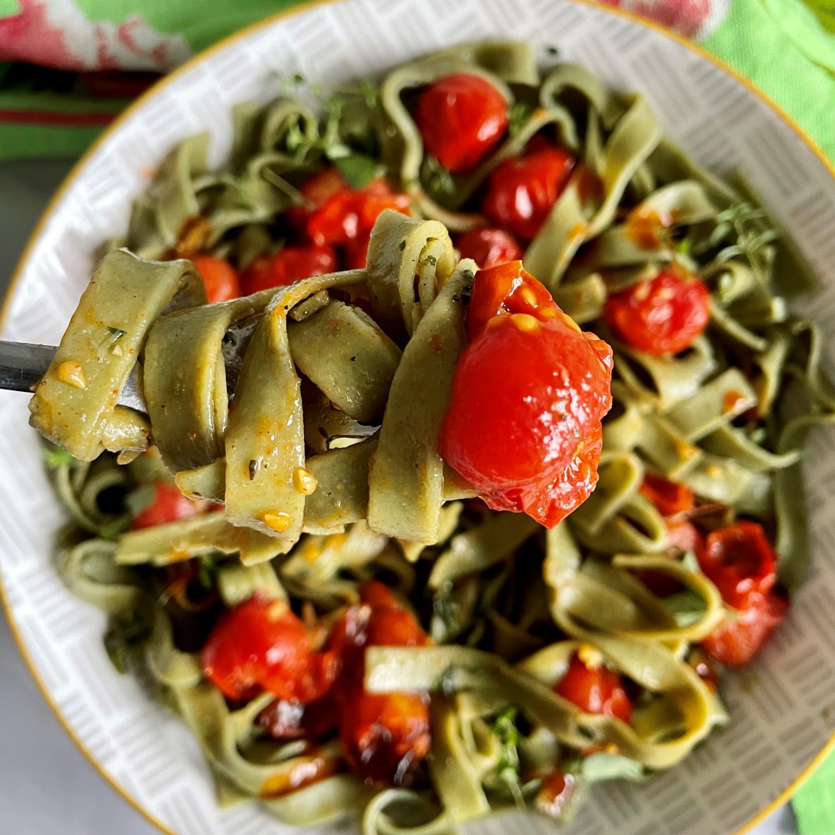 Garlic Herb Tagliatelle&nbsp;Bowl